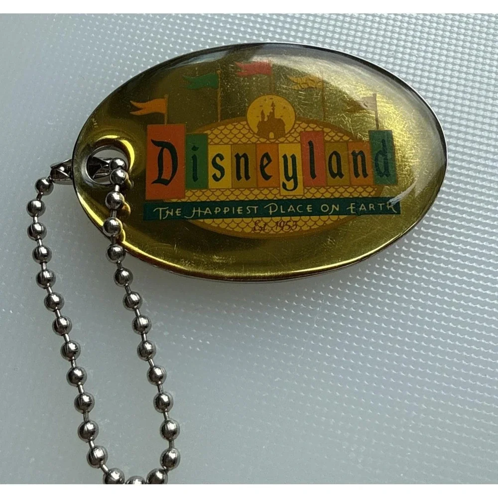 Disneyland Keychain 50th Anniversary Marquee Sign Retro Collection